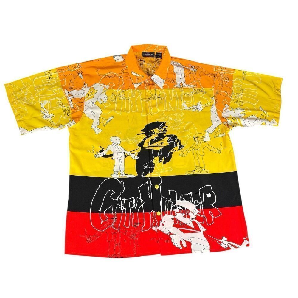 New York City Hunter XXL Original Collection VTG Men's Graphic Print Loop Collar